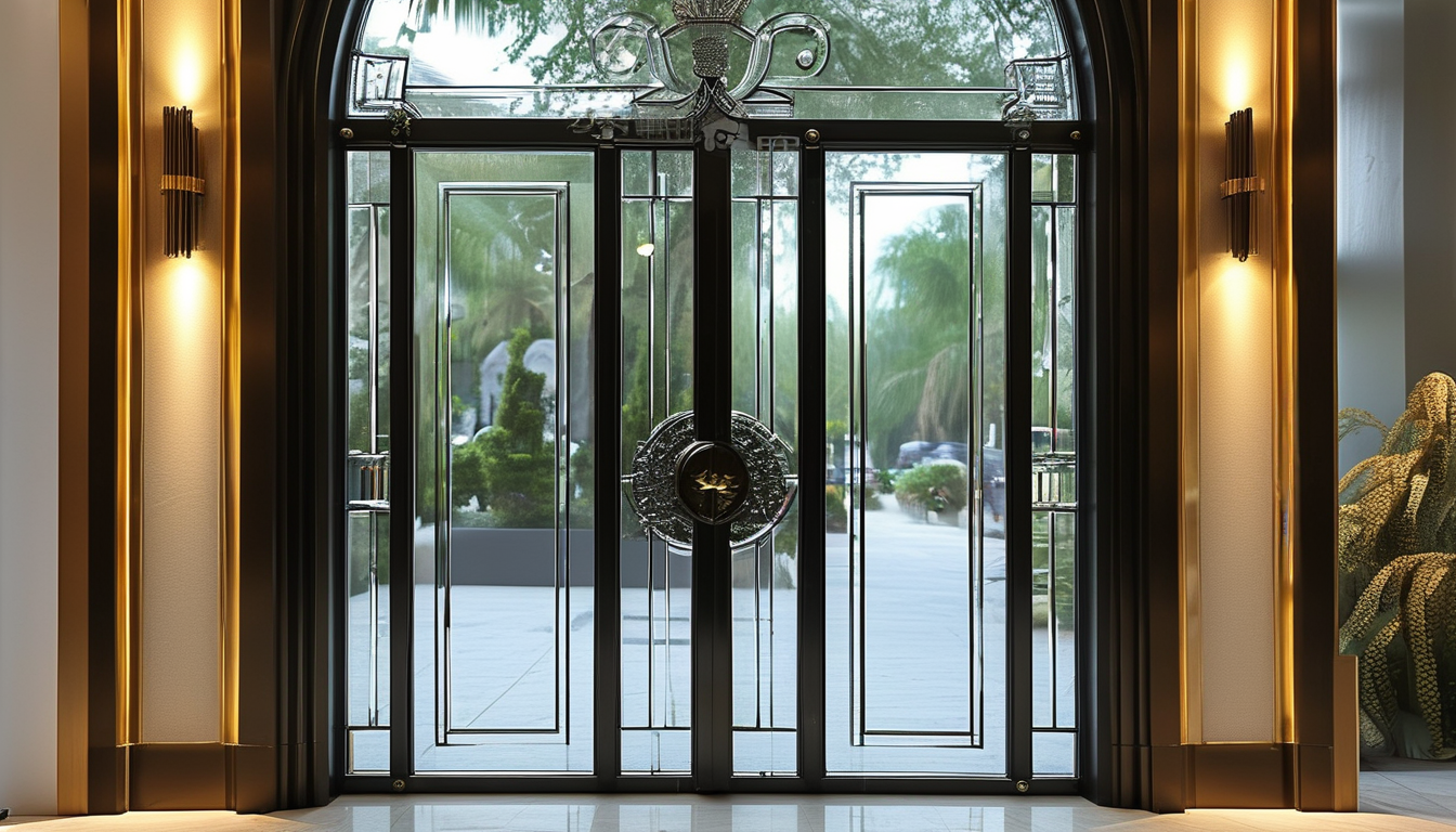 Luxury Glass Entrance Door For Door Retailers