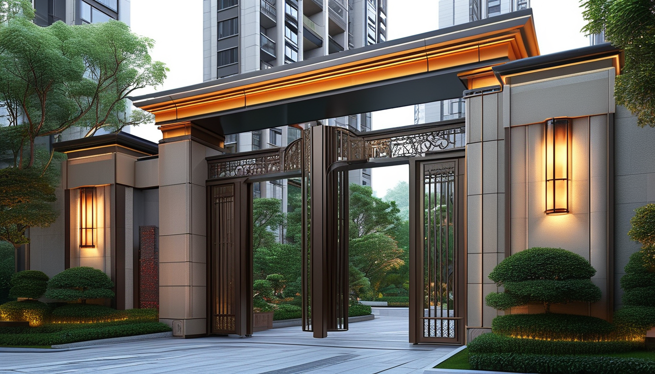 Large Entrance Door For Gated Communities