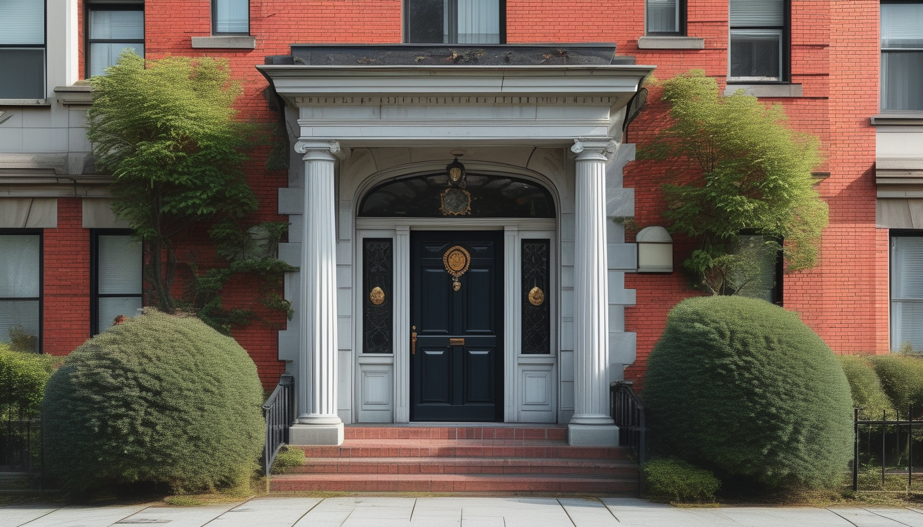 Security Front Door For Residential Buildings