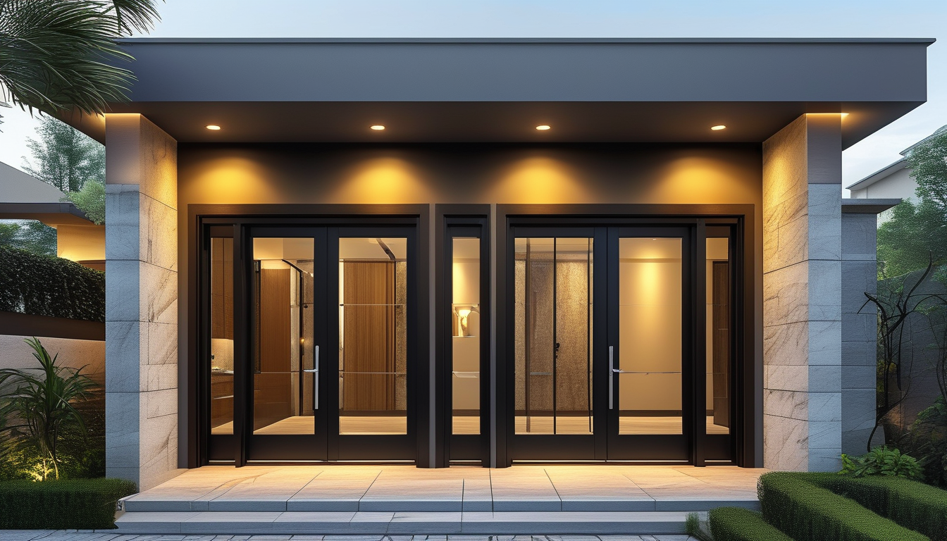 Double Entry Door For Private Estates