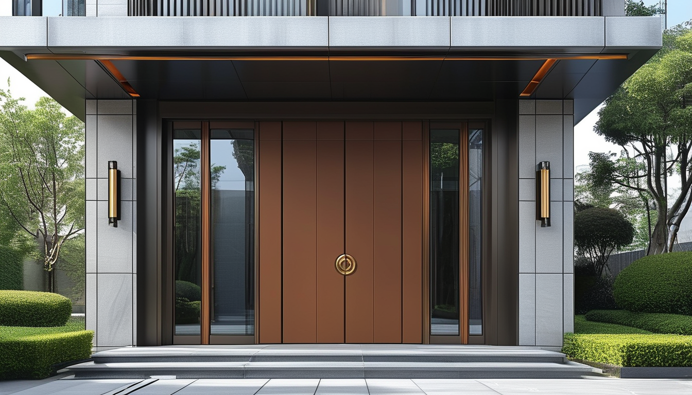 Aluminum Entry Door For Modern Architectural Projects