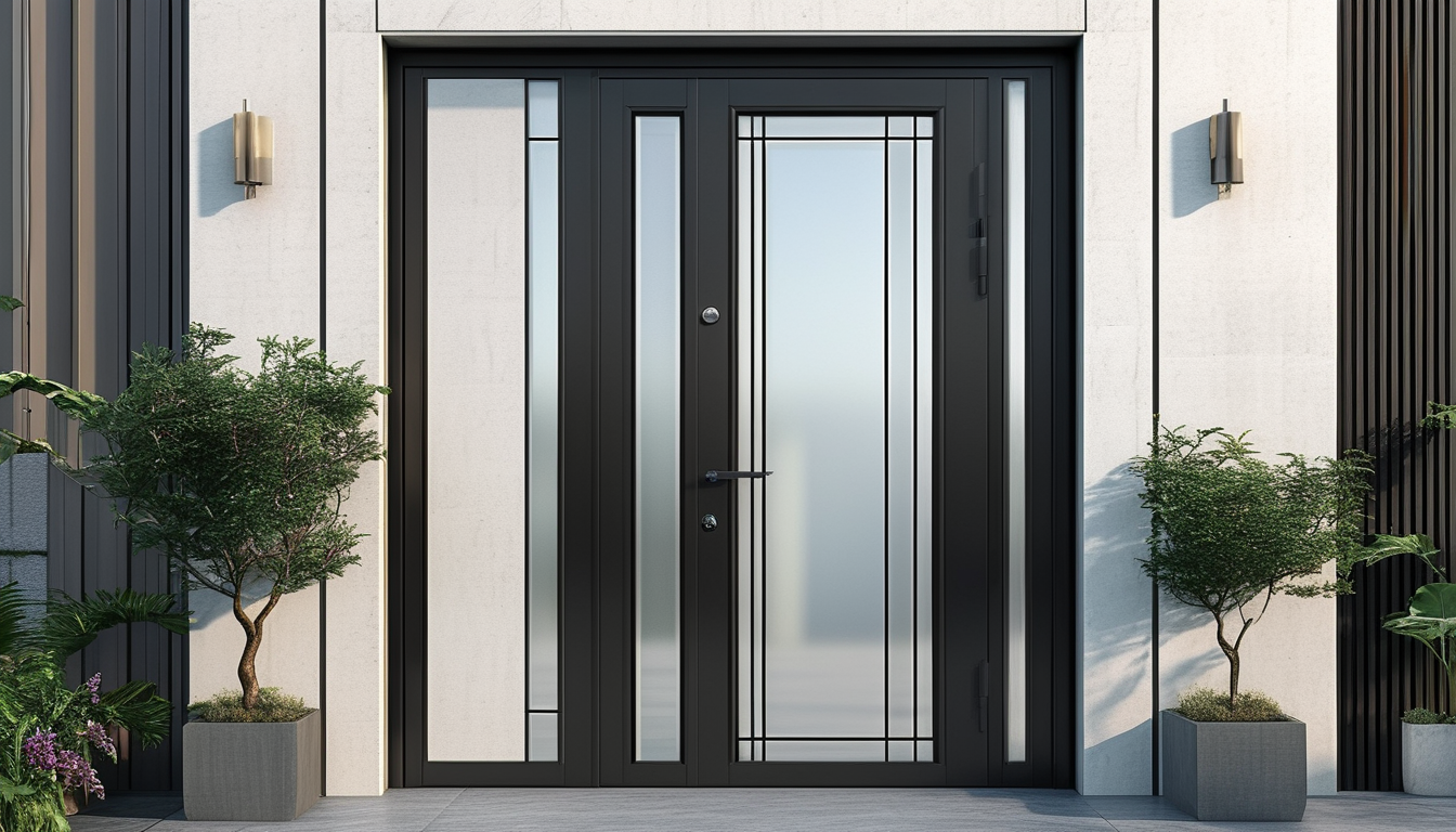 Thermal Insulated Aluminum Door For Entrance Renovation Projects