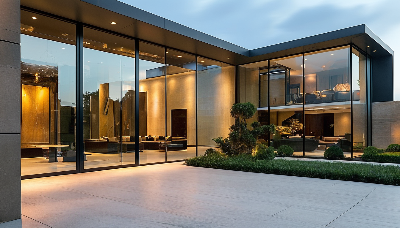 Luxury Glass Entrance Door For Family Houses
