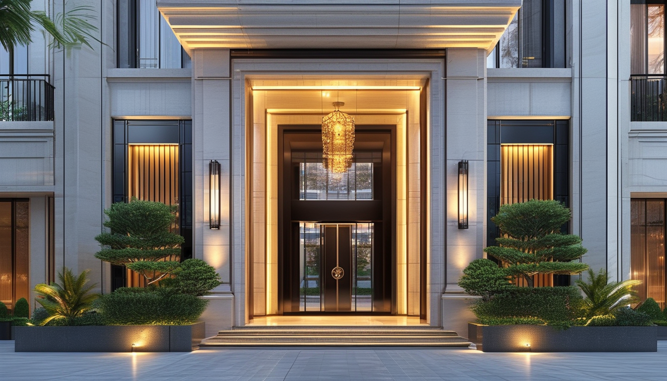 Villa Entry Door For Commercial Buildings