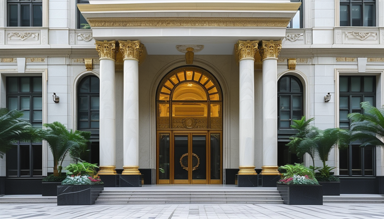 Luxury Front Door For Government Buildings