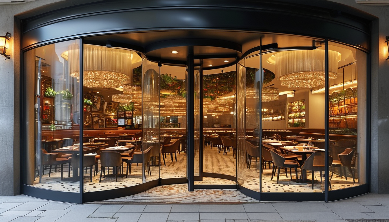 Pivot Entrance Door For Restaurants & Cafes