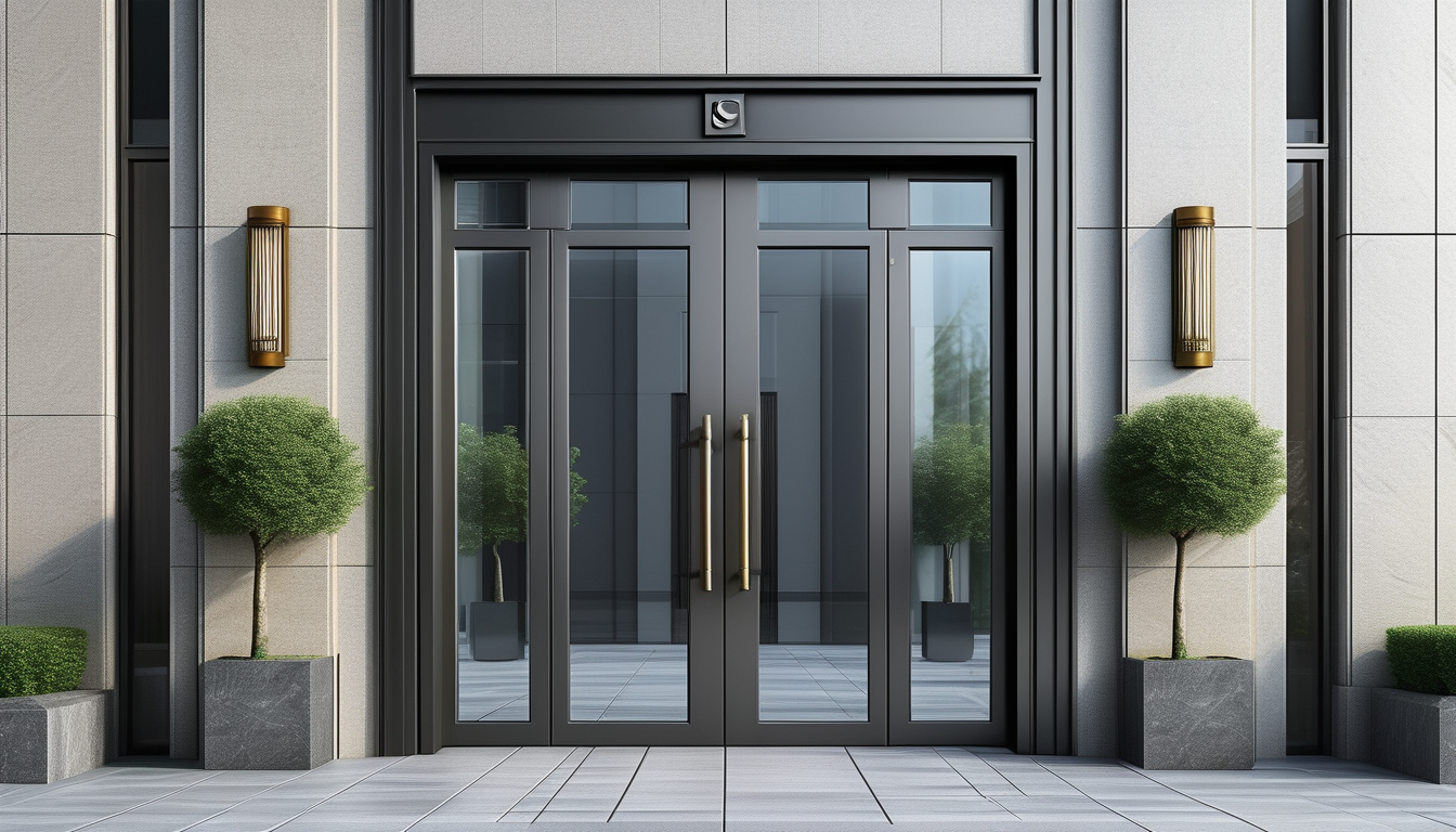 Double Entry Door For Office Buildings