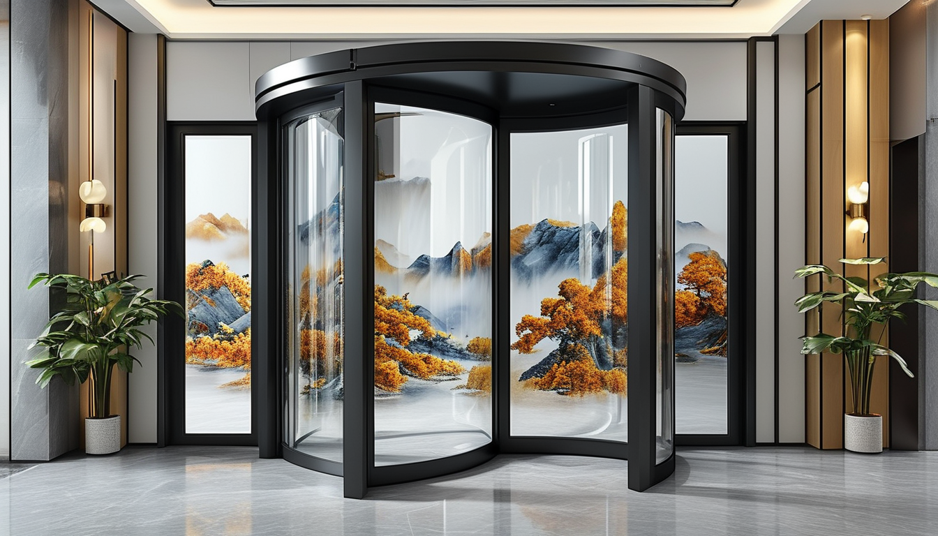 Aluminum Pivot Door For Showrooms