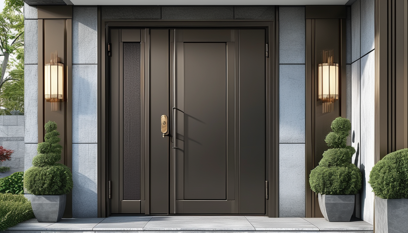 Aluminum Entrance Door For Entrance Renovation Projects