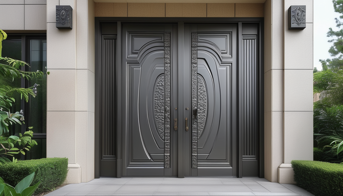 Aluminum Entry Door For Residential Buildings