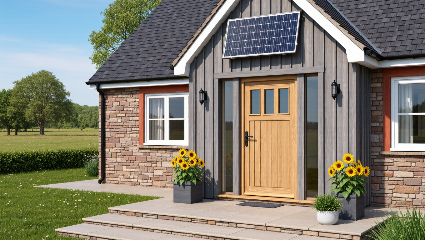 Energy Efficient Entry Door For Country Houses