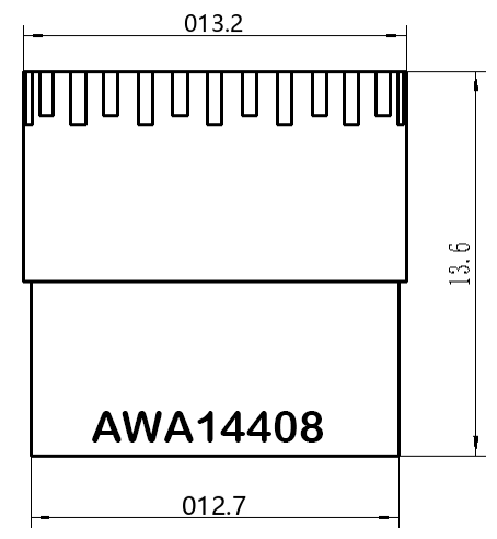 Dimensions of AWA14408