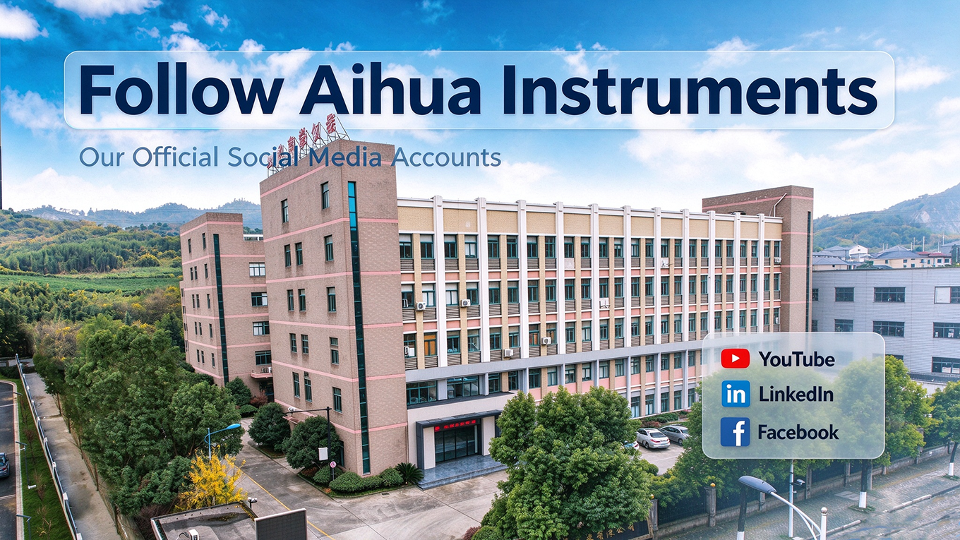 Follow Aihua Instruments: Our Official Social Media Accounts -YouTube, LinkedIn & Facebook
