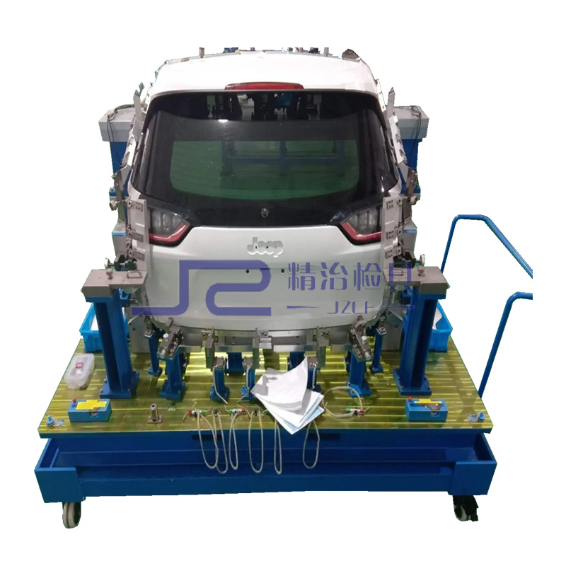 Checking fixture car stern door inspection tool to ensure car quality