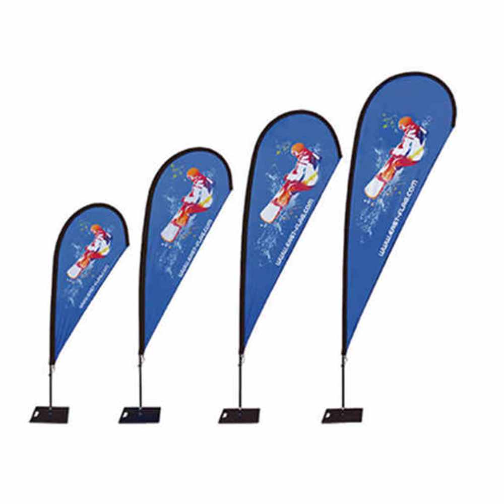 Teardrop Beach Flag (Regular Style Fiberglass)