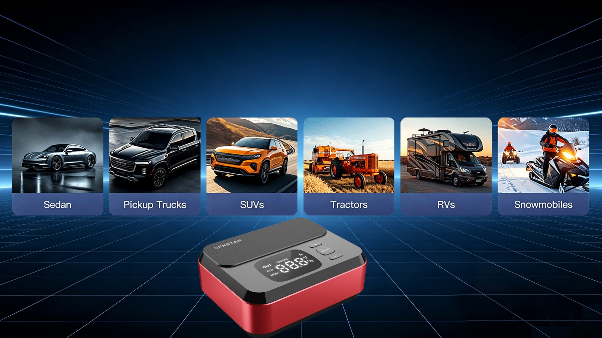 Wide 12V Vehicle Compatibility