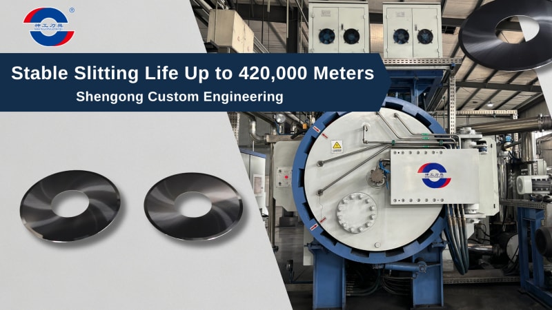 Ang PCB Copper Foil Mill Nakab-ot ang 420,000m nga Stable Blade Life Human sa Custom Shengong Carbide Slitting Knives