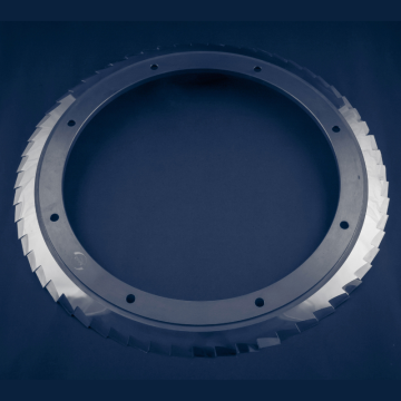 Premium Tungsten Carbide Helical Tooth Circular Saw Blade | Smooth Rotary Trimmer Knife for Paper and Printing Industry