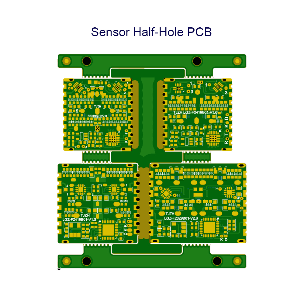 Mạch in PCB nửa lỗ cho cảm biến (GERBER vm9)