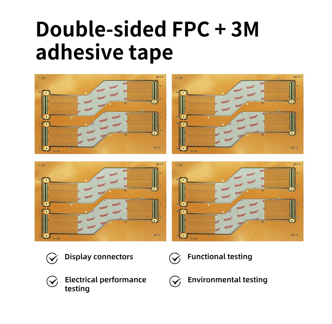 Double-sided FPC for high-definition display