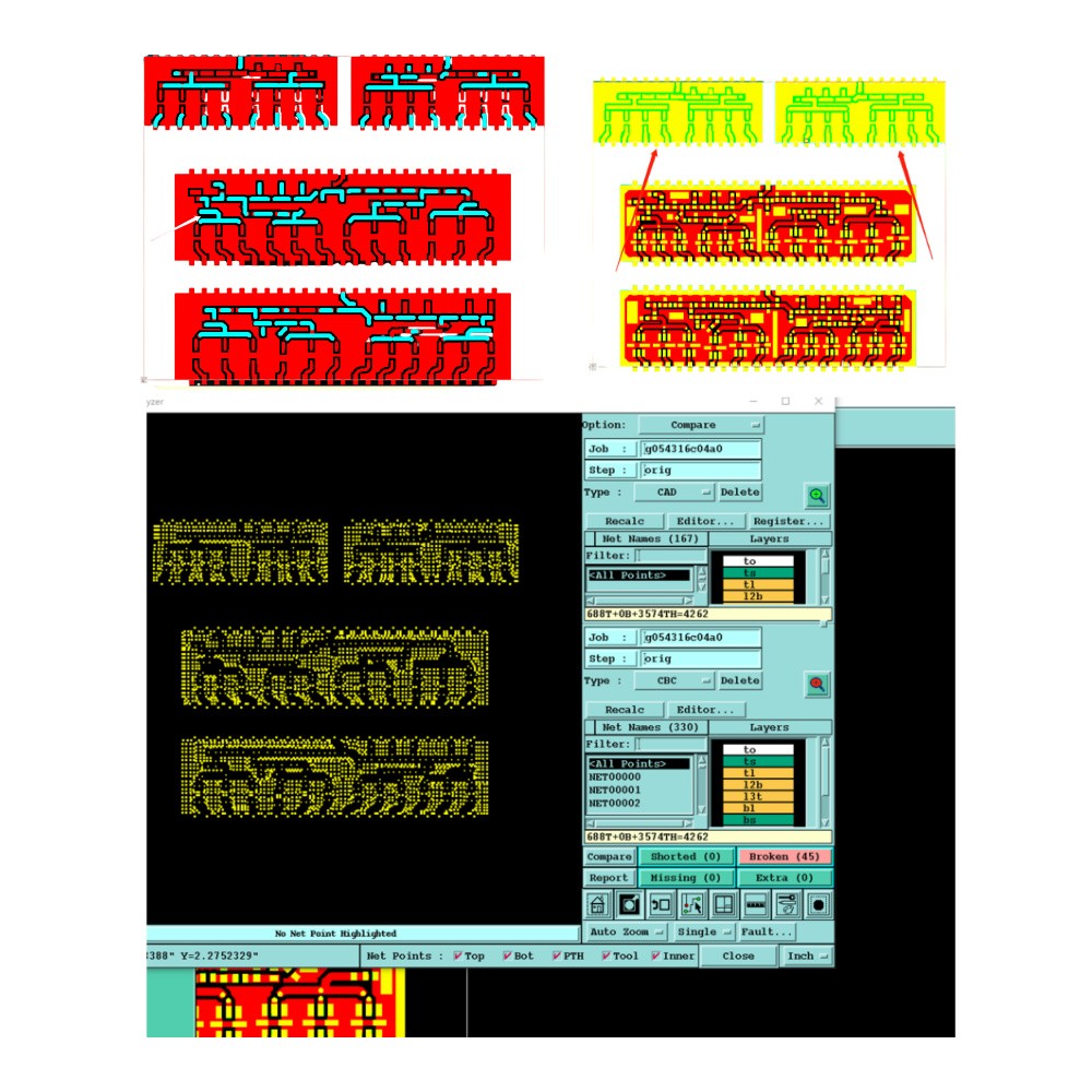 gold-immersion through-hole PCB