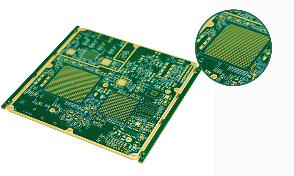 High-density multilayer PCB stack for 5G