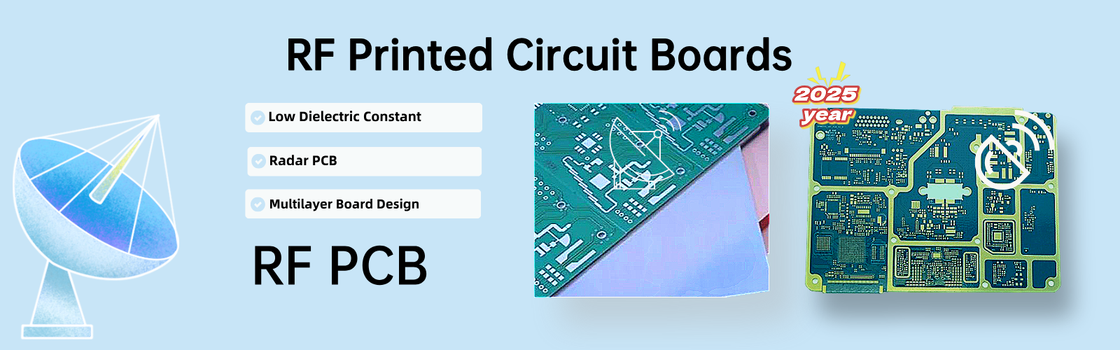 RF-prentaðar rafrásarplötur