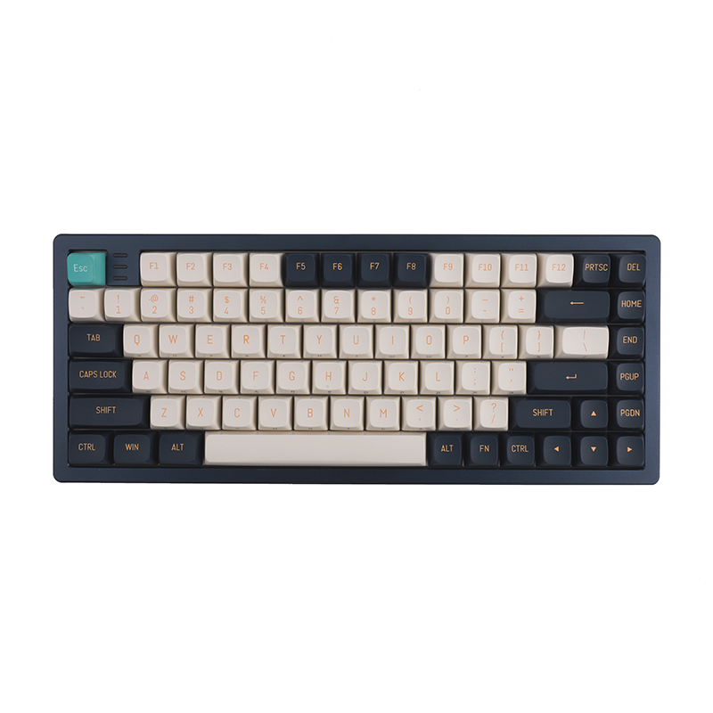 Mechanical Gaming Keyboard, 83Keys blue and white, CNC Aluminum Case