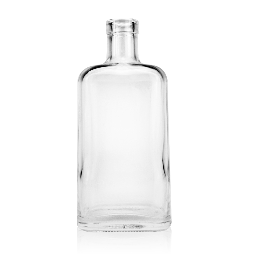 500ml 700ml 750ml Nordic Empty vodka Whisky Spirit Liquor Glass Bottle with lid custom label for sale