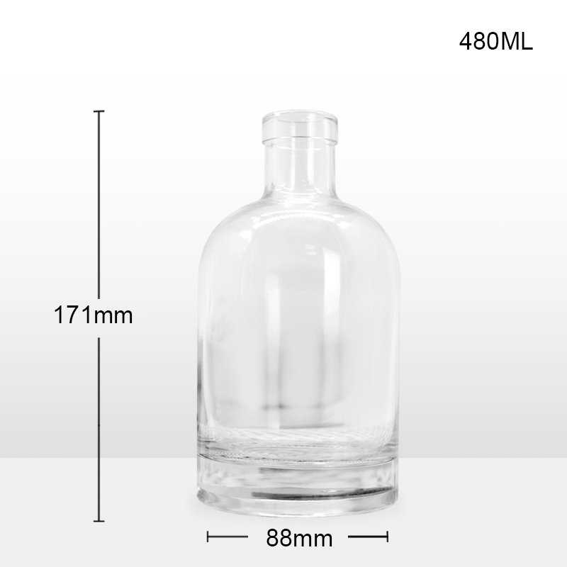 Manufacturer botellas wine licor custom logo screw 50ml 100ml 750ml spirits gin glass fancy liquor bottles