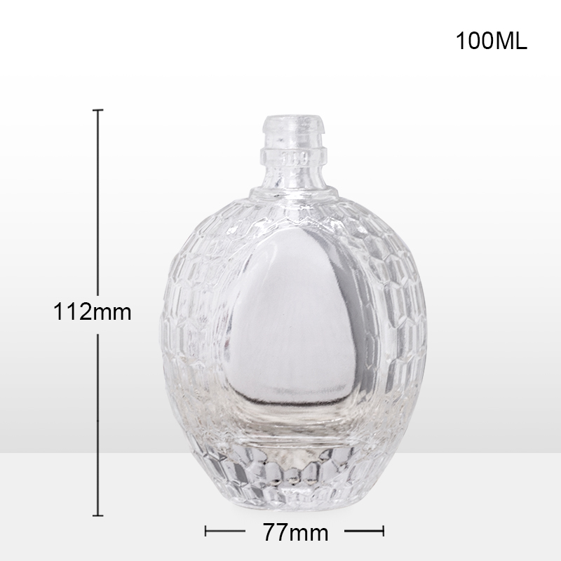 Custom mini Empty Gin 100ml 200ml 250ml Rum Whiskey Vodka Glass Bottle