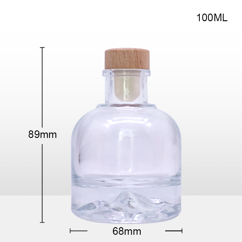 Wholesale 100ml Vodka Drink Spirit Bottle Wine Bottle Juice Whiskey Drinking Bottle with Cork