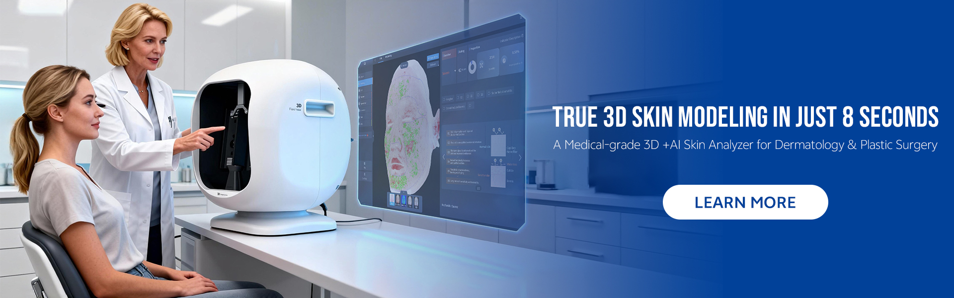 UTECH U8 Professional AI-Powered 3D Skin Analyzer for Medical Aesthetics