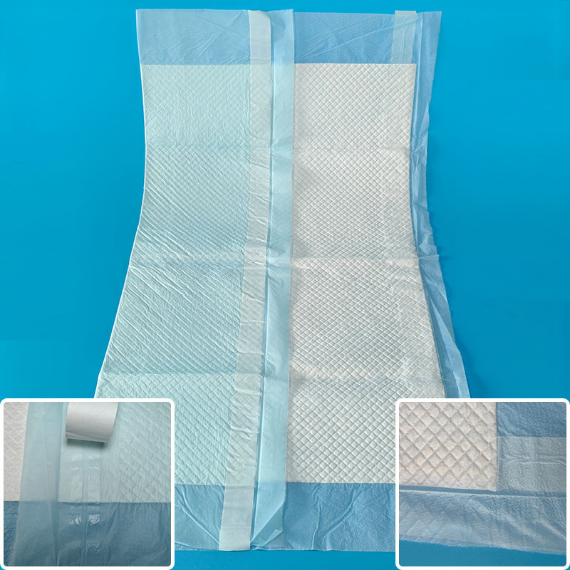 CCNPP2 Disposable Underpad with Strip Positioning Sticker Design Spunbond Nonwovens Top Layer