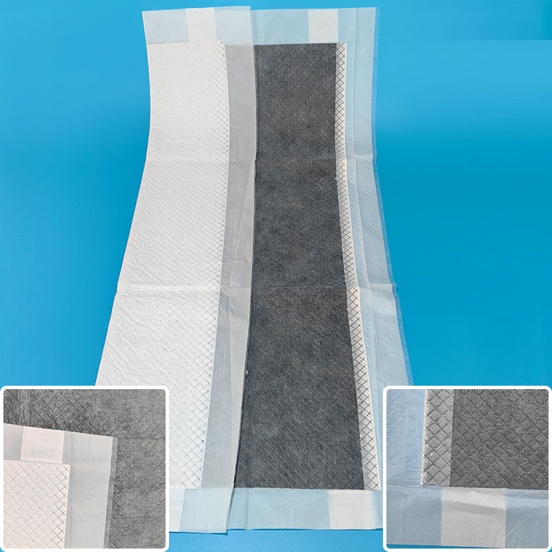 CCUPB1 Training Pads with Four Corner Positioning Spunbond Top Layer Carbon Paper PE Back Sheet