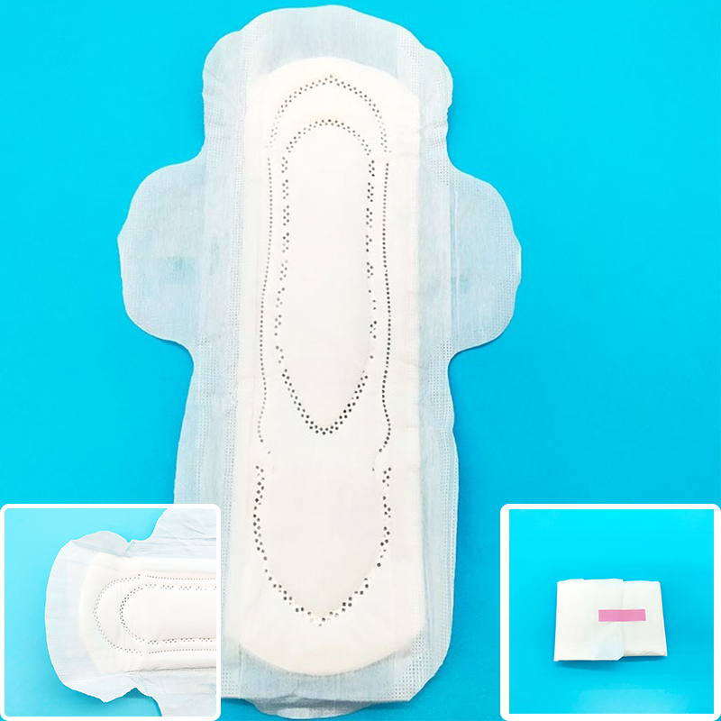 CCSNM 290mm Disposable Sanitary Napkin Hot Air Nonwoven Top Sheet PE Backfilm