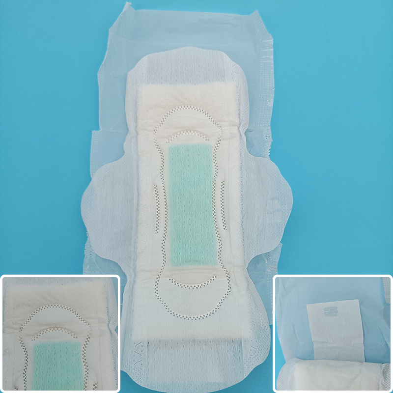CCSNM1 Customizable Sanitary Towel Functional Chip PE Backfilm Hot-air Nonwoven Topsheet