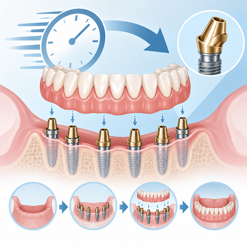 Accelerating Full-Arch Restorations: The Critical Role of Multi-Unit Abutments in Immediate Loading