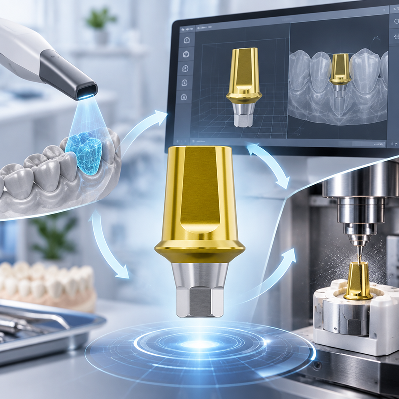 Navigating Digital Workflows: Integrating Titanium Abutments with Modern CAD/CAM Systems
