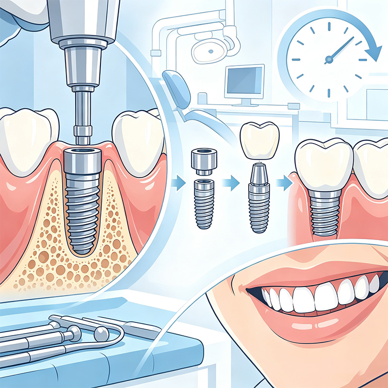 One-Stage Surgery and Streamlined Prosthetics: The Clinical Efficiency of Tissue Level Implants