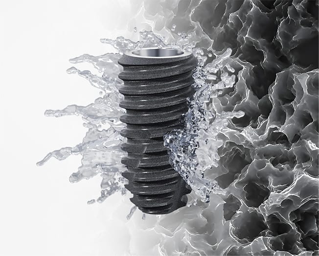In the field of dental and orthopedic implants, the pursuit of faster osseointegration and shortened bone healing time has always been a pursuit. The latest generation of Swiss SLA Plus surface treatment technology.jpg
