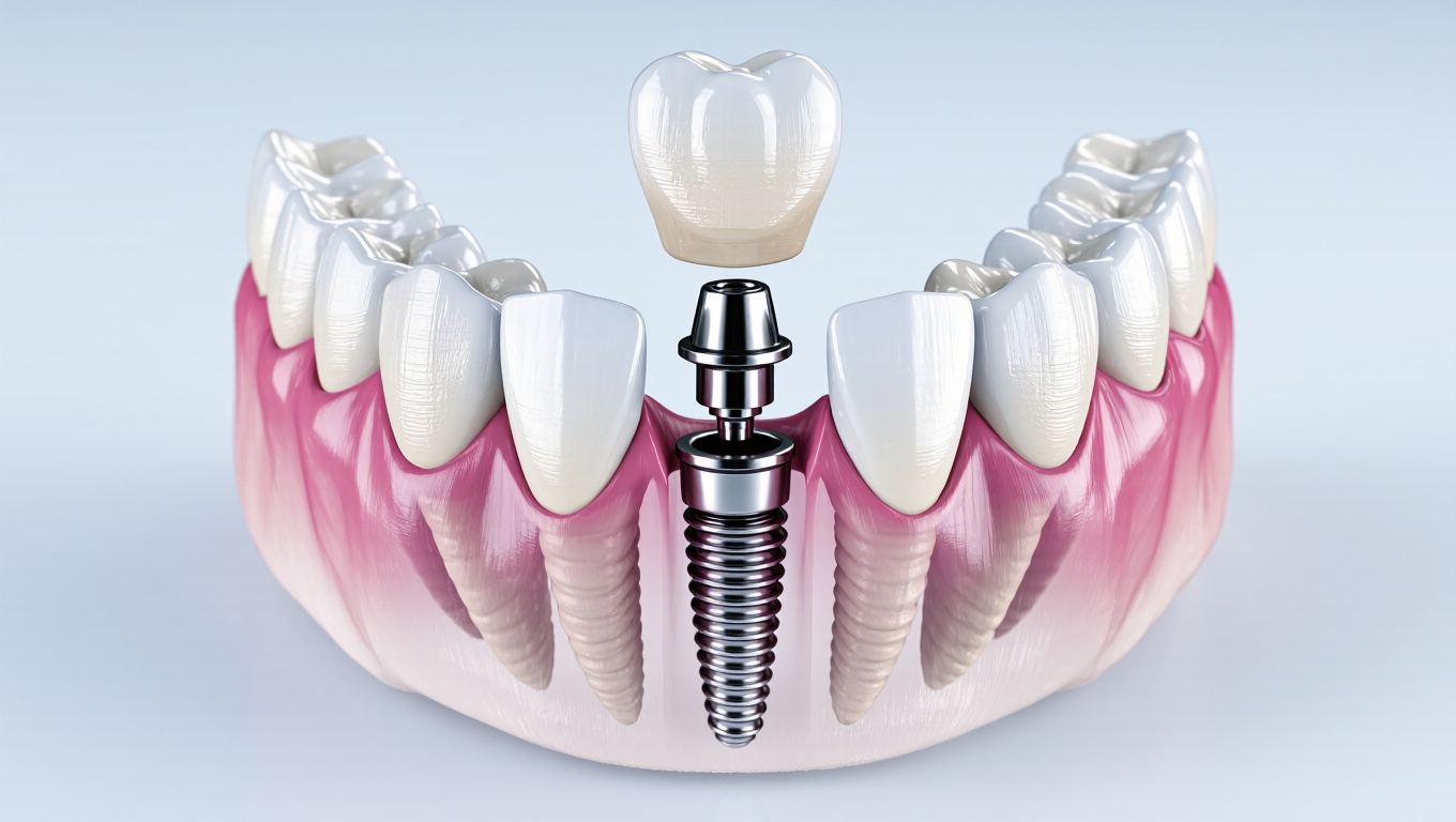 Bone Level Dental Implant For Restoring Chewing Function
