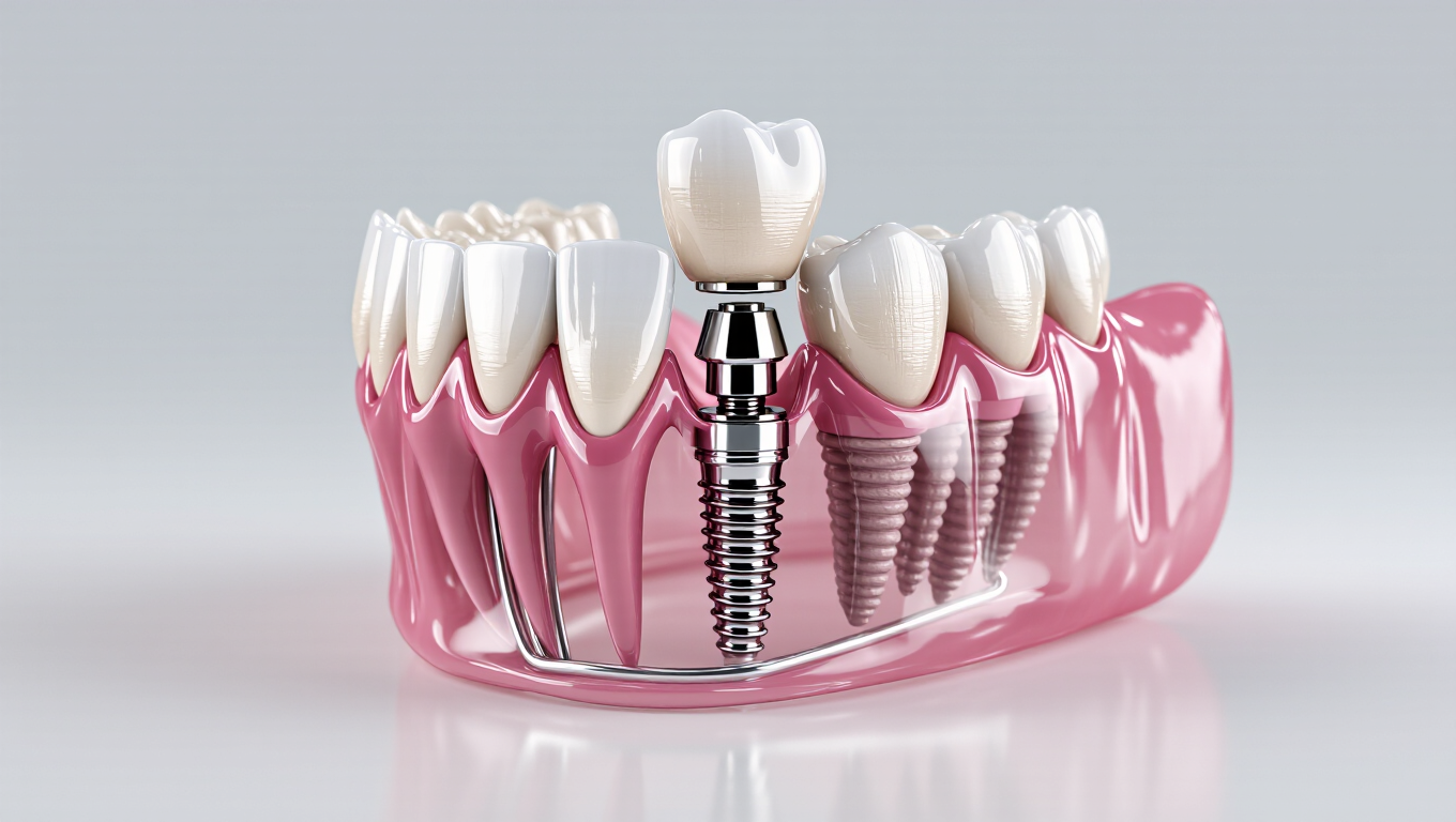Dental Implant System For Restoring Chewing Function