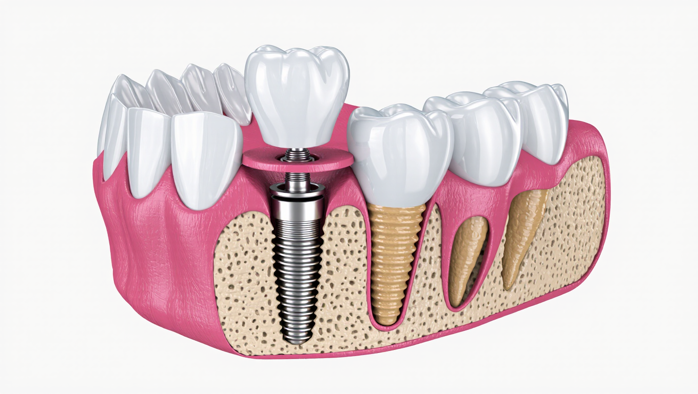 Bone Level Dental Implant For Supporting Dental Prosthetics