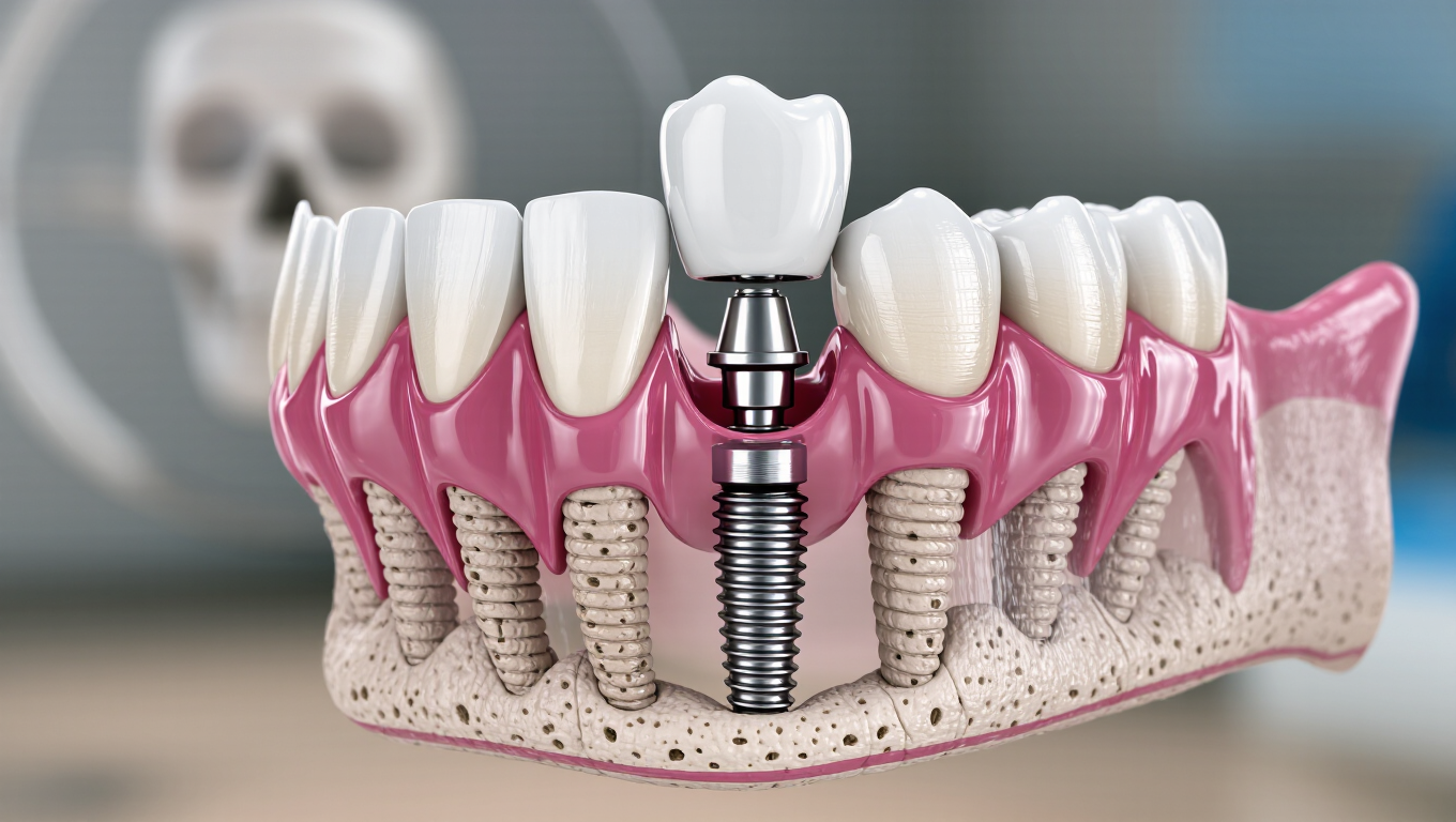 Tooth Implant For Preserving Jaw Bone Volume