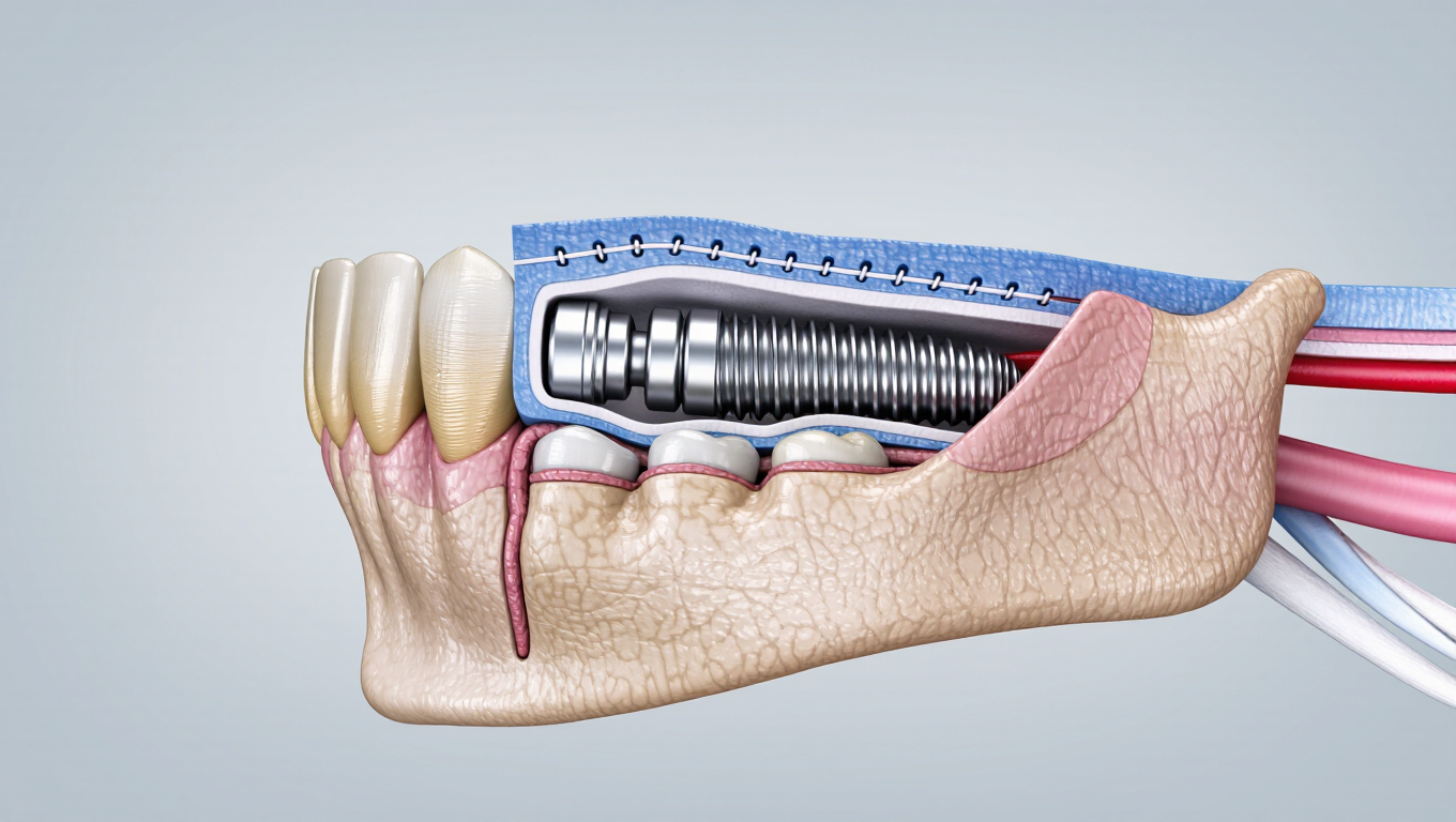 Immediate Implant For Preserving Jaw Bone Volume