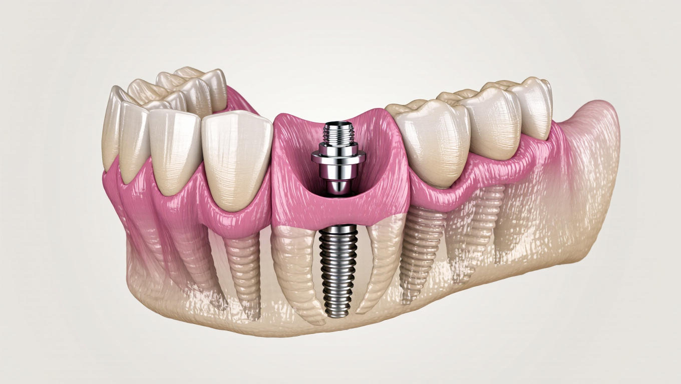 Implant Abutment For Preserving Jaw Bone Volume