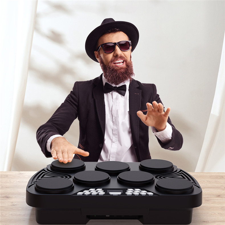 Electric Drum Kit Professional Musical InstrumentsMidi Electronic Drum Set-1 (1)q4y