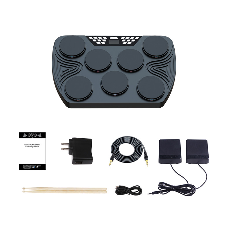 Electric Drum Kit Professional Musical InstrumentsMidi Electronic Drum Set-1 (7)1w7