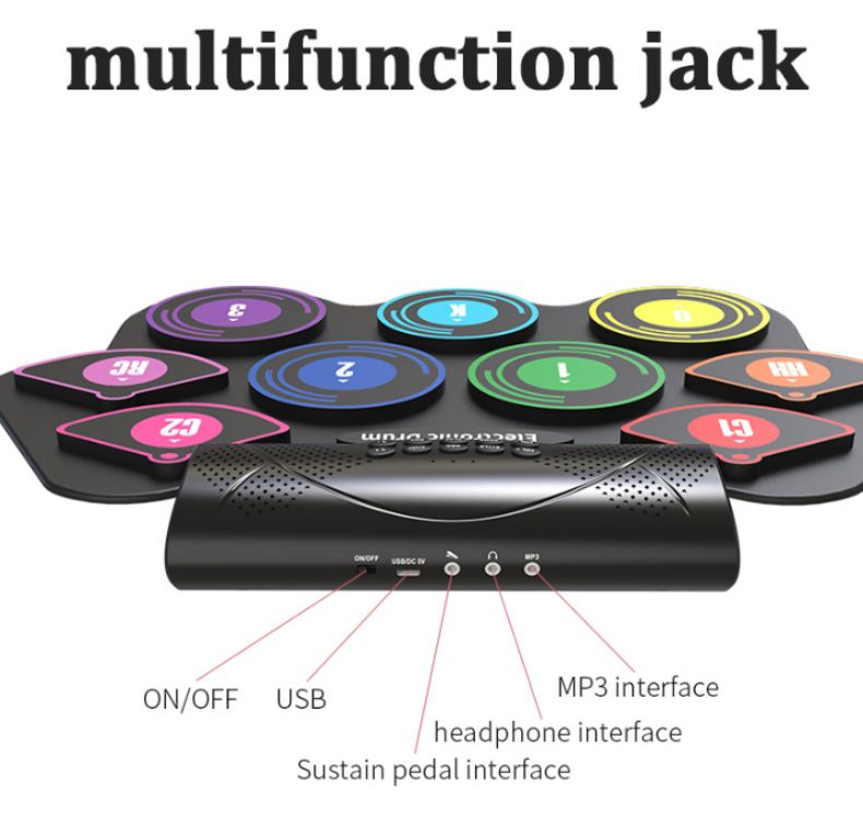 Colorful hand roll drum MD862C11tsw